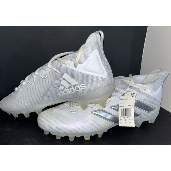 Adidas Freak Ultra 20 White Silver Football Cleats‎ Men’s Size 15 New In Box - Picture 2 of 6